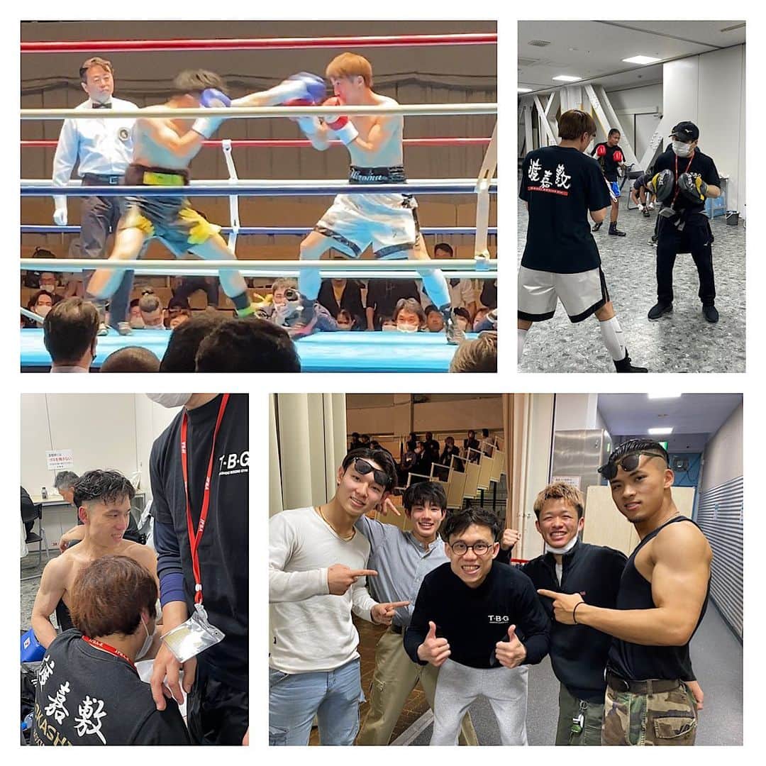 のインスタグラム：「2023.3.24fightingbee  ライト級　リューチャーウェイ2RTKO勝ち S.フライ級　荒木大夢 引き分け  応援ありがとうございました。  #boxing #boxer #渡嘉敷ボクシングジム#荒木大夢 #リューチャーウェイ #後楽園ホール」