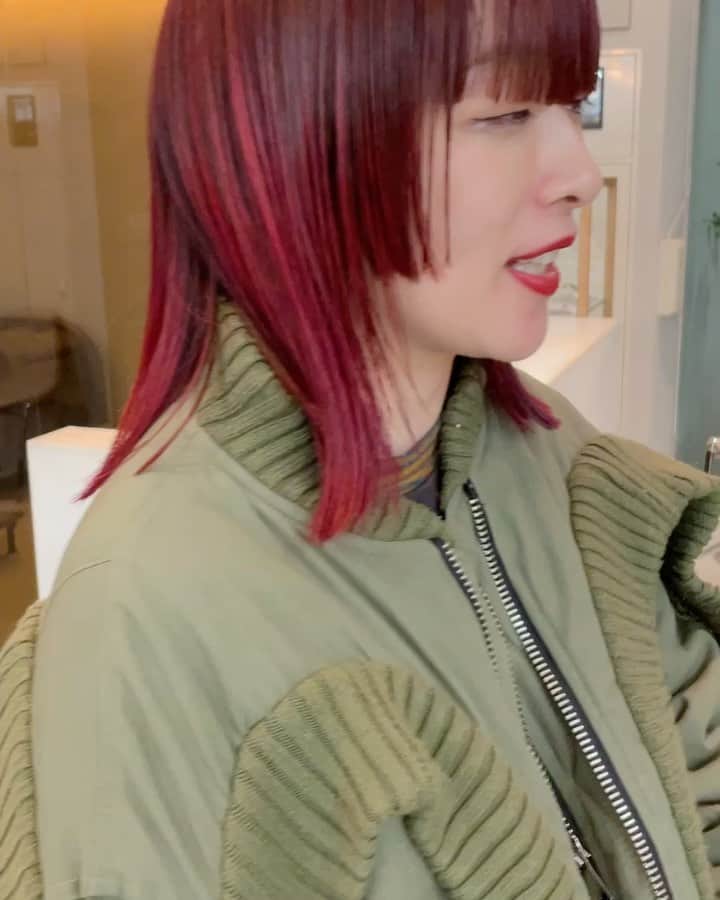 野々口祐子のインスタグラム：「レッドカラー🍷 エドルヨヨレッドは純粋な赤が出るので使いやすい🧸  #エドルヨヨ #エドルヨヨアンバサダー  #エドル」