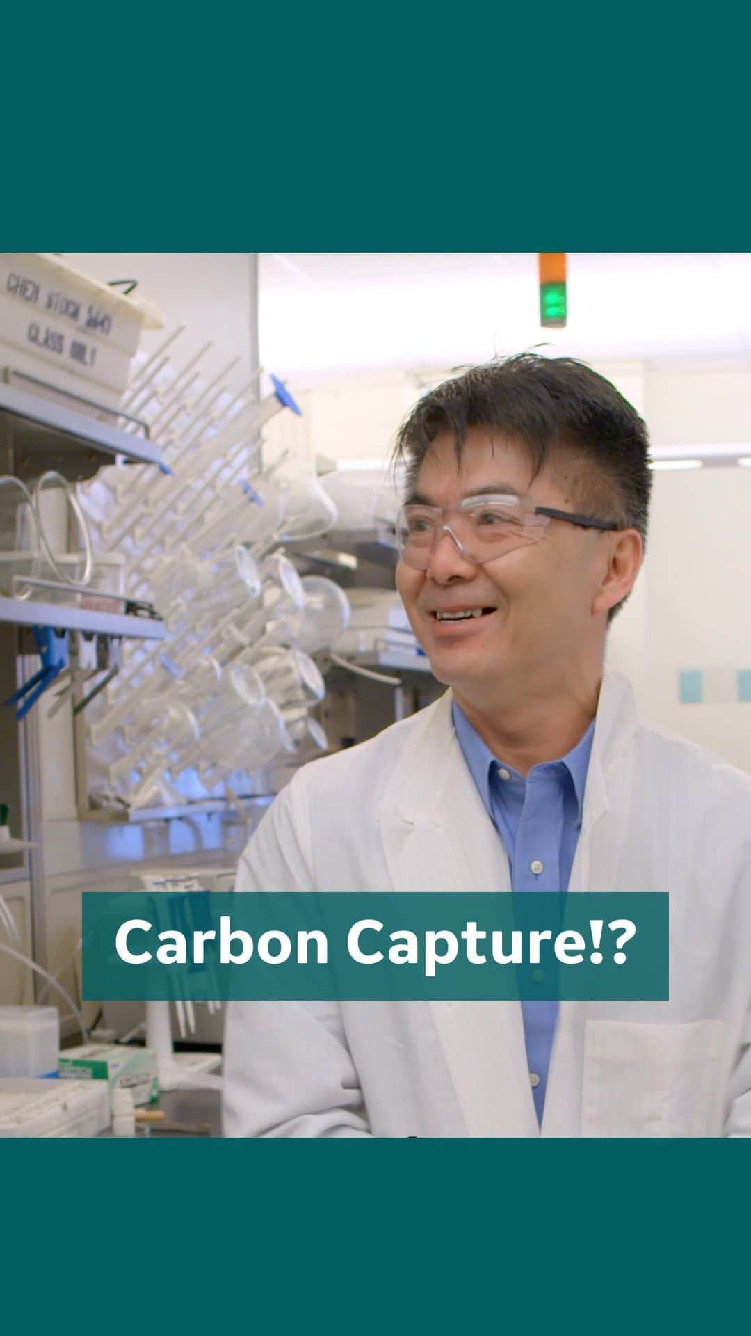GeneralElectricのインスタグラム：「What happens when you pull CO2 out of thin air? 🤔 We’ll let one of our #engineers give you the rundown on how Carbon Capture works and why it #JustMakesSense 😏 🤌🏻  #STEM #science」
