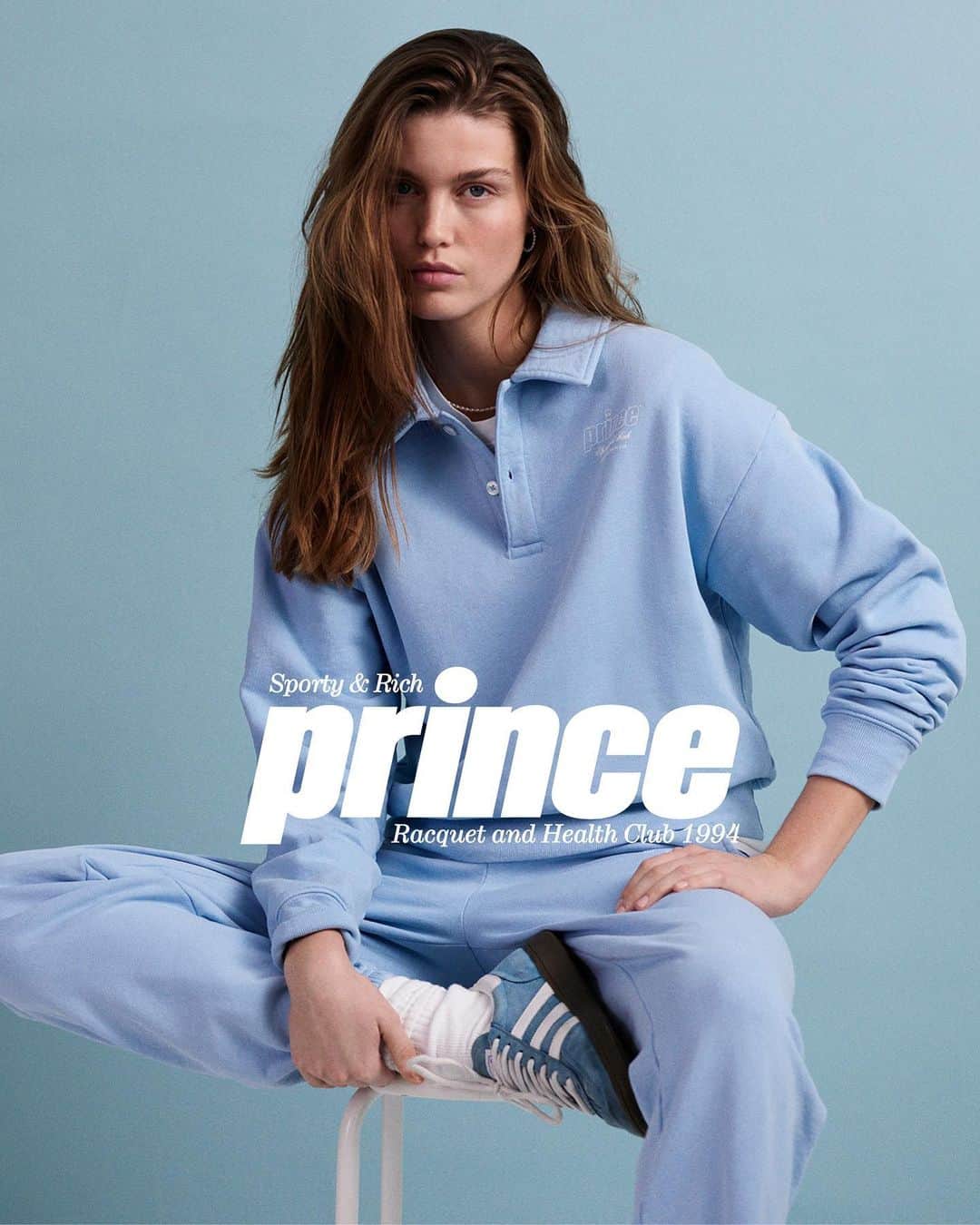 emilyのインスタグラム：「New collection with @princesports launches Monday. Designed by me 💕   Styling @virginiebenarroch  Photos @brunostaub  Model @lunabijl」