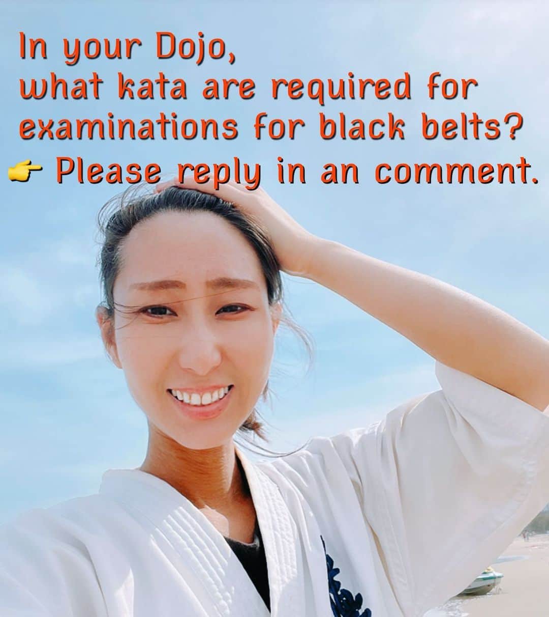 浜井美香のインスタグラム：「In your Dojo,  what kata are required for  examinations for black belts? 👉 Please reply in the comments.  #kyokushin #karate #martialarts #kick #kumite #Киокушин  #каратэ #空手 #تمرين」