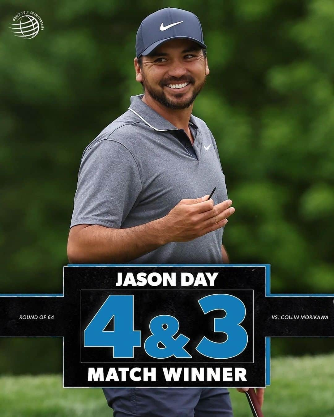 ジェイソン・デイのインスタグラム：「On to the round of 16! @dellmatchplay」