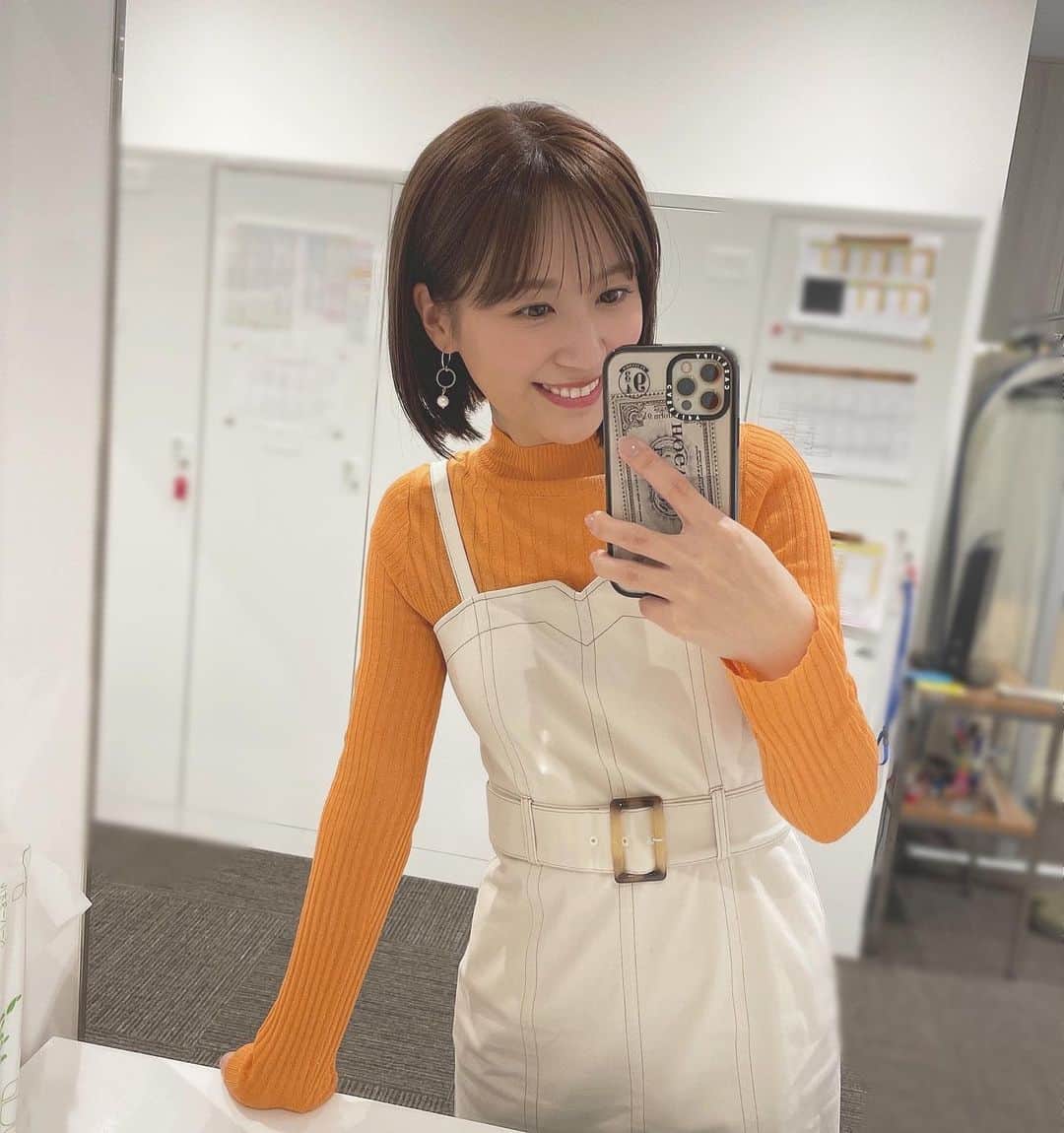 のインスタグラム：「⋆ 約１年ぶりの イチモニ生放送でした💚  取材先の皆さま スタジオの皆さま 関係者の皆さま ありがとうございました🙏✨  生放送という緊張感 やっぱり好きだなぁ☺️  ㅤㅤㅤㅤㅤㅤㅤㅤㅤㅤㅤㅤㅤ #イチモニ #HTB #食のチカラ #イオン北海道 #生放送 #ありがとうございました #緊張せずに終わってしまいました😂」
