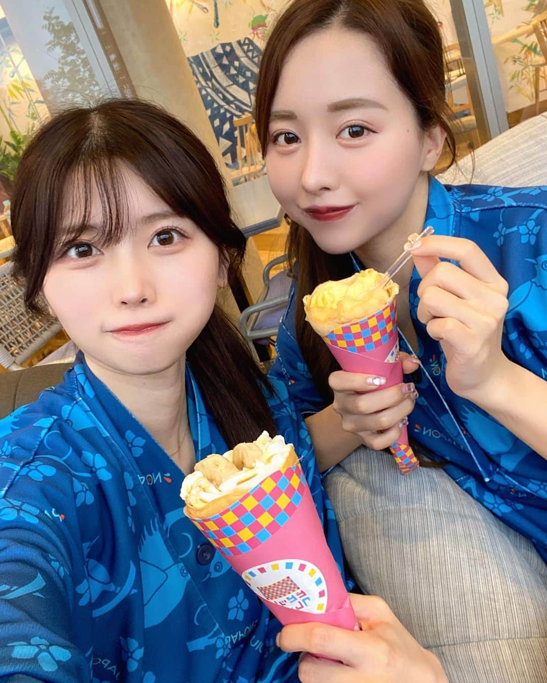 加藤ゆりなさんのインスタグラム写真 - (加藤ゆりなInstagram)「この日はほにとディズニー行く予定だったけど雨でスパに行った♨️ 岩盤浴暑すぎてすぐにギブしてしまった🥹  2人とも雨女すぎていつもディズニー行く予定だったりお出かけ予定の日は雨なんだよね🥲」3月26日 12時51分 - _yuringo_