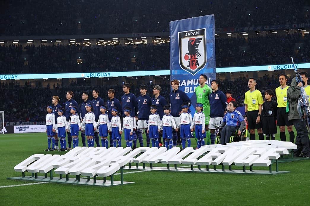 瀬古歩夢のインスタグラム：「Debut 素晴らしい応援ありがとうございました。 また次に向けて準備。 @japanfootballassociation」