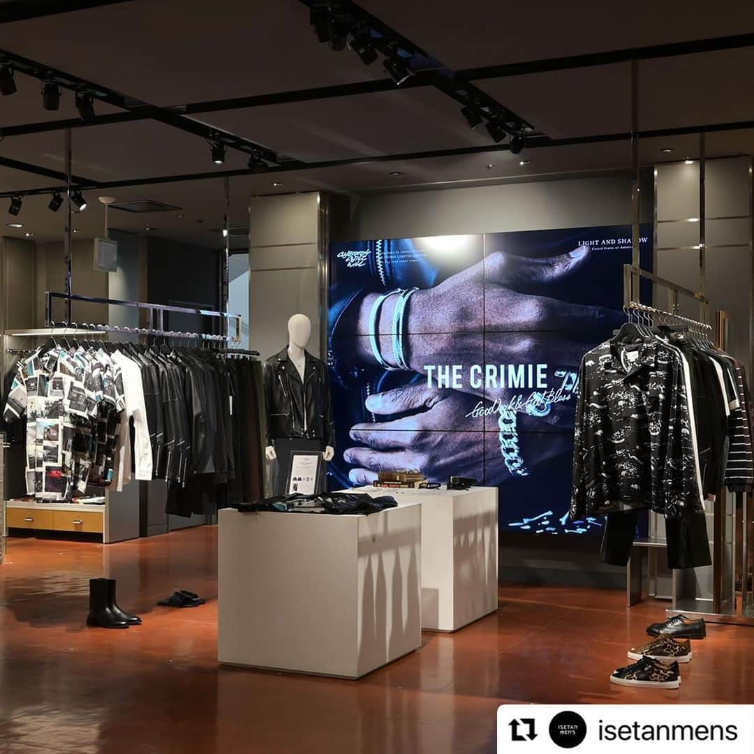 クライミーのインスタグラム：「#Repost @isetanmens with @use.repost ・・・ . 2023.3.15wed-3.28tue ＜THE CRIMIE＞POPUP On Men's Building #6F_MensContemporary  プロモーションの詳細は @isetanmens_contemporary」