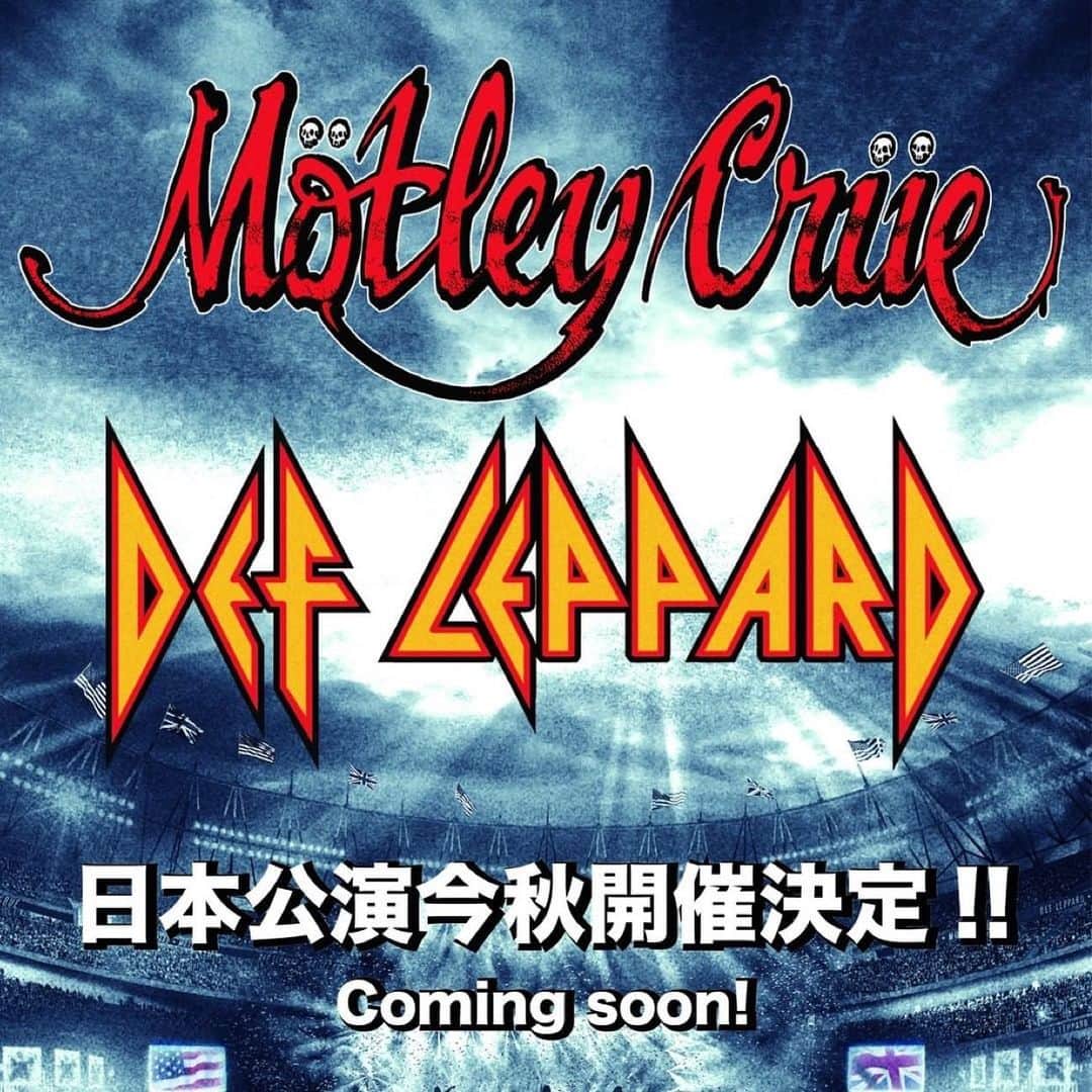 ヴィンス・ニールのインスタグラム：「The World Tour coming to Japan this Fall! 🇯🇵 #MötleyCrüe #TheWorldTour」