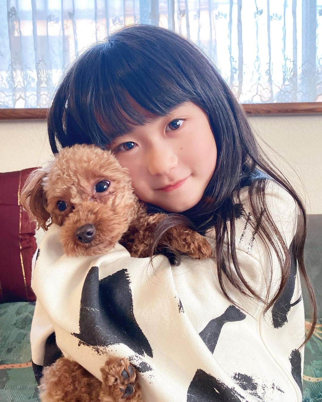 *yoko*のインスタグラム：「* 大好きこむ♡  #トイプードル#仲良し」