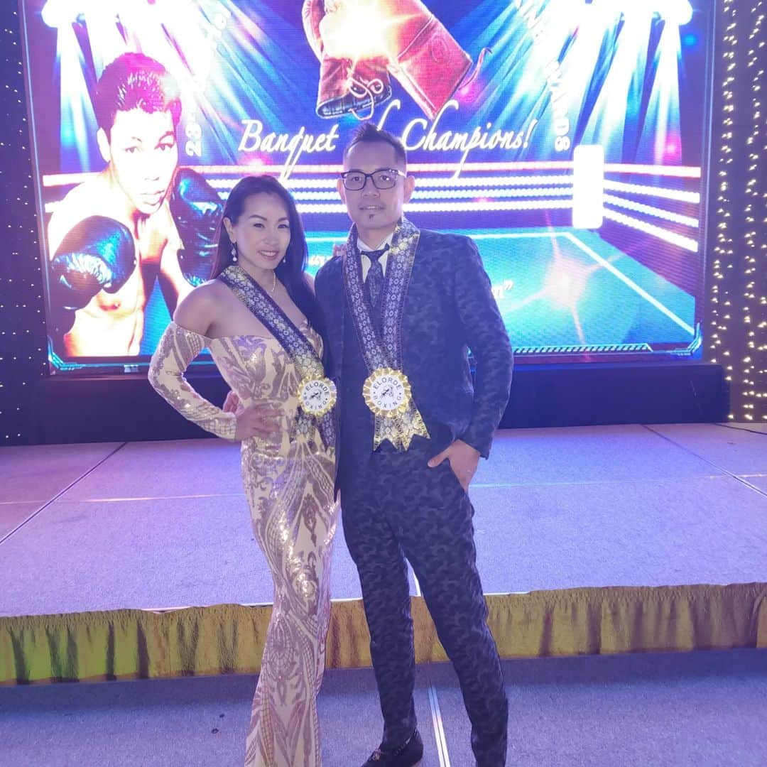 Noito Donaireのインスタグラム：「Just arrived at the Elorde Awards with my Queen @racheldonaire」