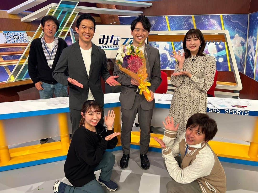 太田吉彰さんのインスタグラム写真 - (太田吉彰Instagram)「原口大輝アナウンサー ありがとうございました❗️   #SBS #静岡放送  #みなスポ  #原口大輝　アナウンサー　 #ありがとうございました  #感謝」3月25日 19時07分 - yoshiakiohta09