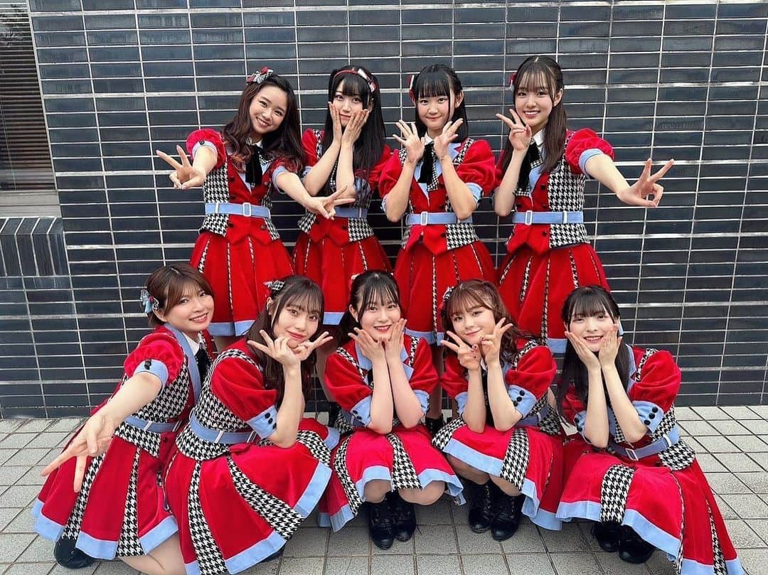 NGT48さんのインスタグラム写真 - (NGT48Instagram)「HAB presents mid-tv スペシャルライブ ～かがやきショーケース～ ありがとうございました💕  🎧セットリスト M1 ポンコツな君が好きだ M2 春はどこから来るのか？ M3 世界はどこまで青空なのか？ M4 世界の人へ M5 シャーベットピンク M6 Maxとき315号  1列目左から 🎤#三村妃乃 @hino_yuiitsu62  🎸#川越紗彩 @saaya_kawagoe_ngt48  🪶#北村優羽 🛹#清司麗菜 @seiji_0007  ☃️#柴野夕葵  2列目左から ⚾️#真下華穂 @k.a.h.o.kahochan  💄#長谷朱桃 🌽#磯部瑠紅 🍚#杉本萌  #かがやきショーケース #NGT48」3月25日 20時11分 - official_ngt48