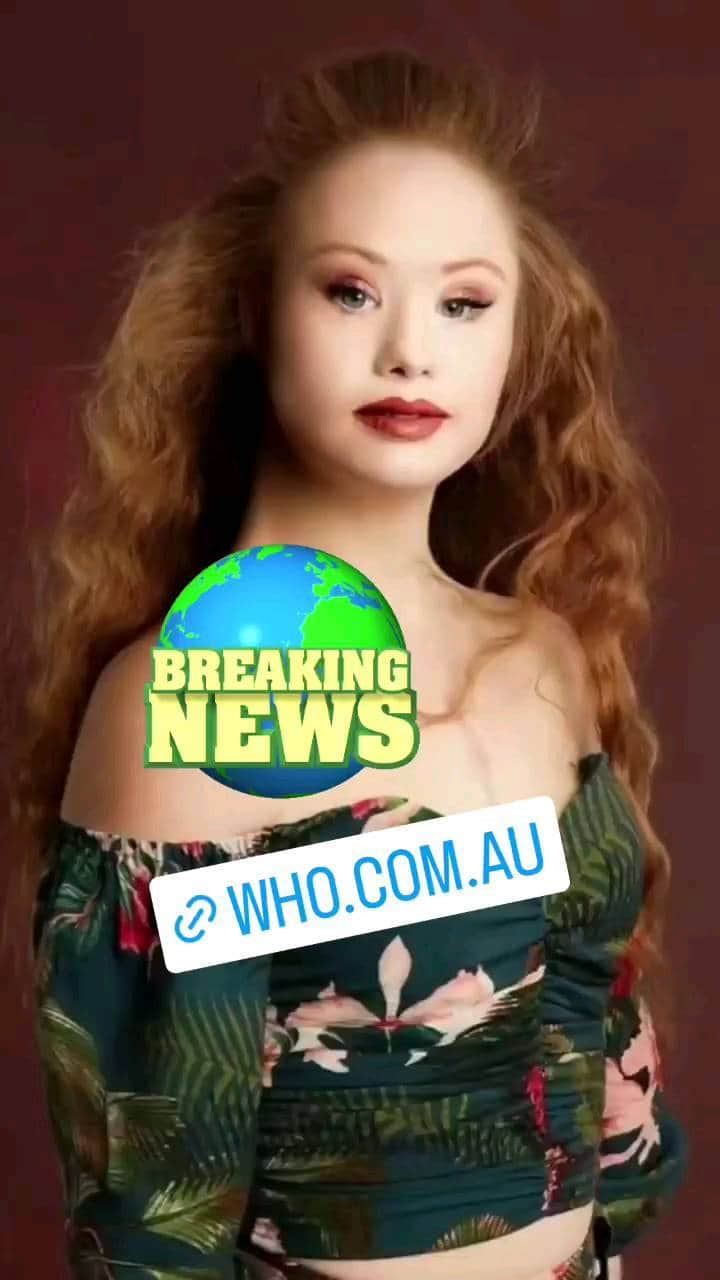 マデリン・スチュアートのインスタグラム：「https://www.who.com.au/madeline-stuart Thank you @whomagazine」