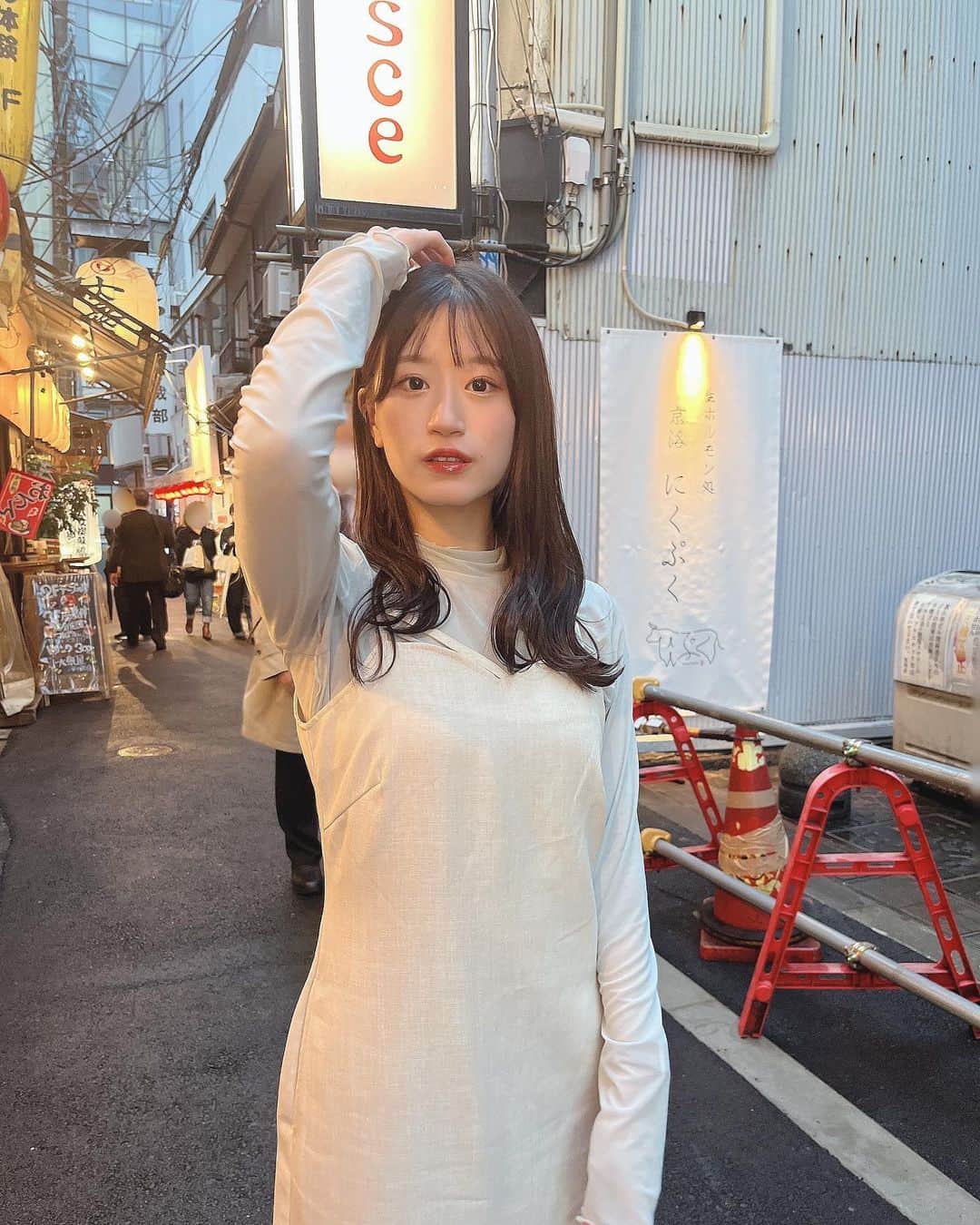 のインスタグラム：「⠀ 夕方のなんば🐙 ⠀ ⠀ ⠀  ⠀ ⠀ ⠀ ⠀ ⠀ #れーチャンしふく #dailylook #ootd #code #outfit #低身長コーデ #154cm #dazzlin #ダズリン #gu #ジーユー #shein」