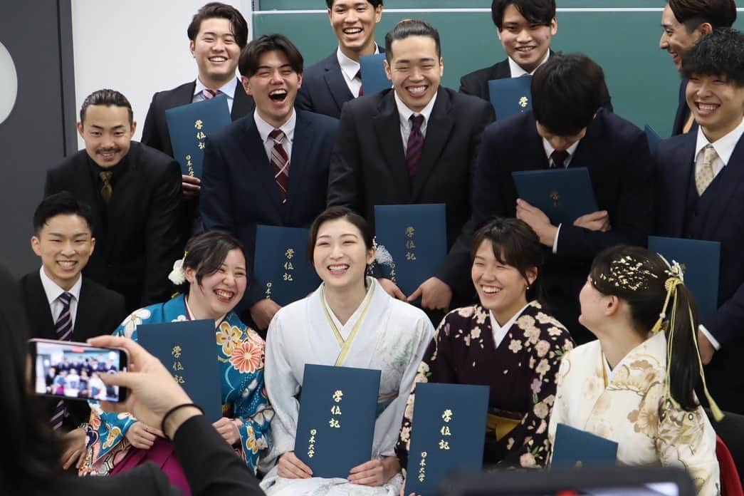 小堀倭加のインスタグラム：「. 同期や仲間のおかげで強くなれました。 日本大学の水泳部を選んで本当に良かったなと思います。  .  #水泳部  #日本大学」