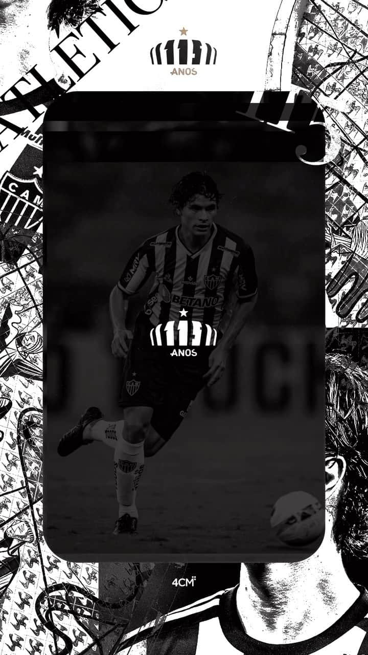 ドドのインスタグラム：「Feliz 115 anos de história @atletico 🐔 Uma honra, e um orgulho enorme vestir essa camisa ⚽️ #Galo115Anos」