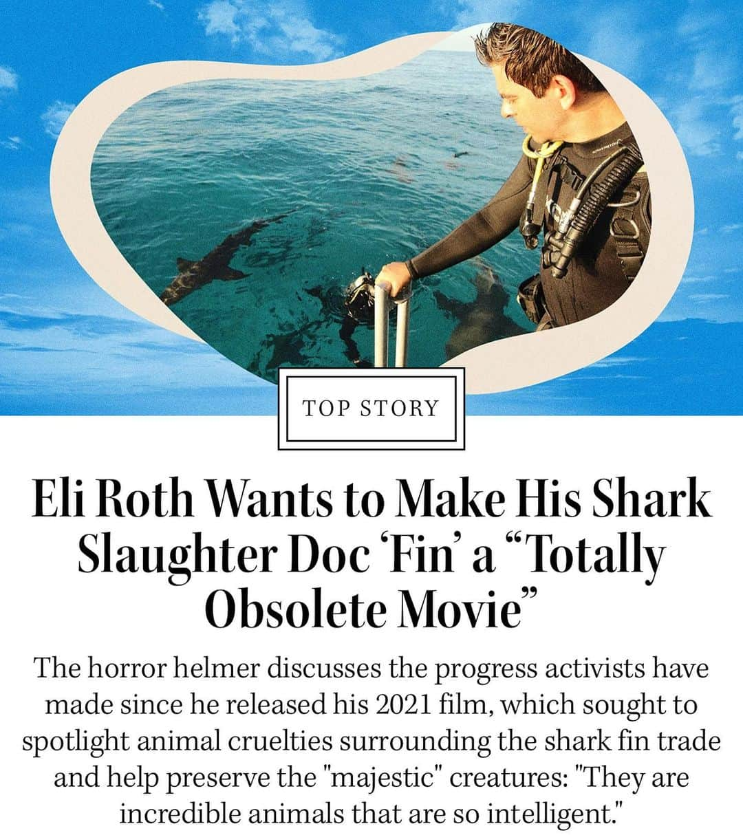 イーライ・ロスさんのインスタグラム写真 - (イーライ・ロスInstagram)「Thank you @hollywoodreporter @green4ema for helping raise awareness on the dire situation for sharks. MONDAY @europeanparliament will vote on banning Fin sales. Here’s now to help - this is for everyone in the world not just EU citizens. ONE TAG can make a difference!! Sharks and oceans need US! Global action alert below. A major turning point is underway to ban the trade of shark fins in Europe with the Citizen Initiative @stopfinningeu. This Monday, March 27, the public hearing takes place in the European Parliament. Representatives of the European Commission will be present as well as members of the Fisheries, Environment and Petition Committees to discuss the Initiative and the request to ban the trade of shark fins in Europe. 🦈🇪🇺  🚨 ACTION: help us challenge these politicians and continue the pressure by showing them that civil society is watching and demands a #FinBanNow in Europe:  1️⃣ TAG the official accounts @virginijus_sinkevicius@vera_jourova @pierre_karleskind @Marian-JeanMarinescu @yanatoom @europeanparliament under this post with the hashtag #FinBanNow  2️⃣ WRITE a comment under all of their latest posts and via DMs: @virginijus_sinkevicius @vera_jourova@pierre_karleskind @Marian-JeanMarinescu @yanatoom The EU supplies 45% of shark fins imported by the main Asian markets. It is time to act for the protection of the oceans and sharks, rather than being a major player in their extinction. +1.1M Europeans are counting on you!🦈🇪🇺 #FinBanNow  3️⃣ SHARE this post around you to spread the message and follow @sharkallies @stopfinningeu for more updates!  #stopfinningeu #finbannow #europeancommission #europeanparliament #sharkactivism #stopfinningeu #stopfinning #ocean #sharks #sharkconservation」3月26日 3時33分 - realeliroth