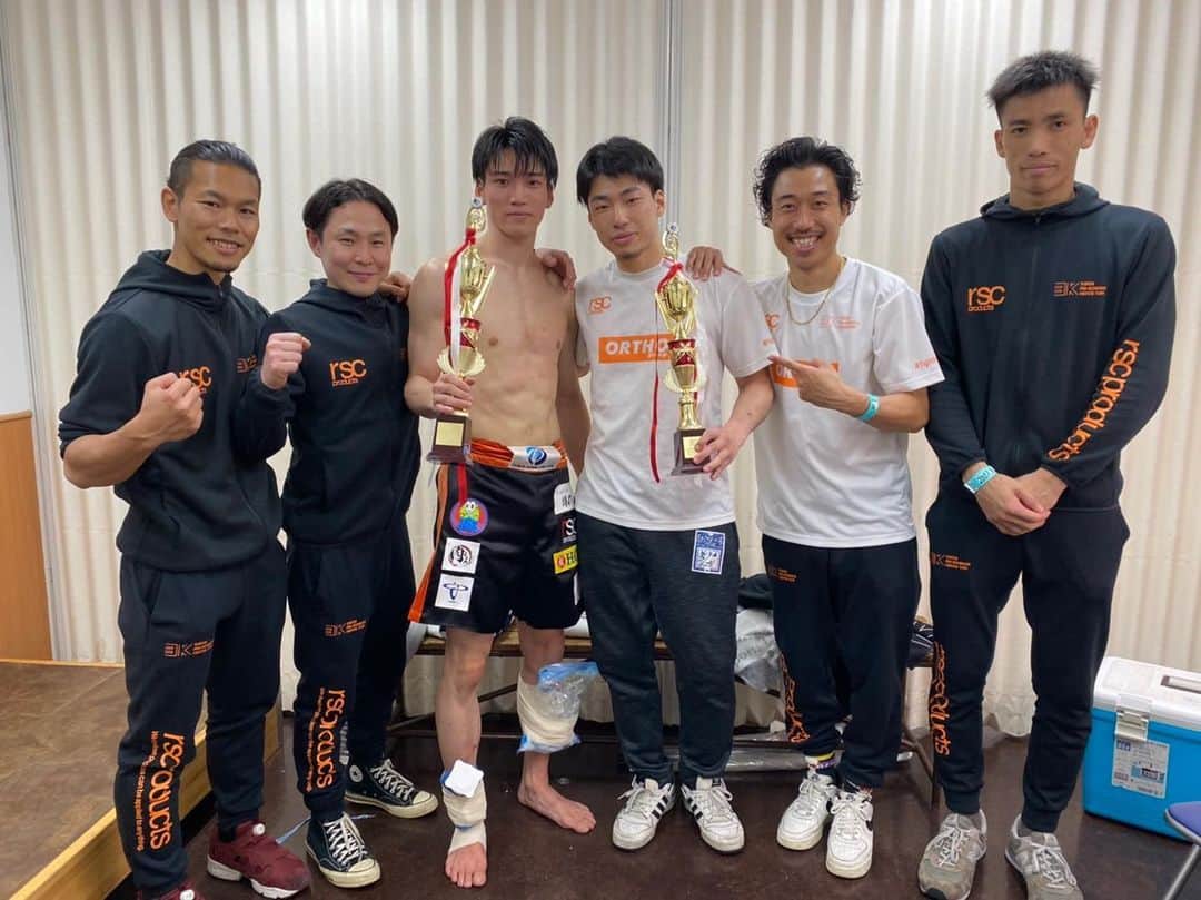 近藤魁成のインスタグラム：「・ ・ 応援ありがとうございました‼️ 判定で勝つことができました。 次はもう一つ上のレベルへいけるようにまた頑張ります👊」