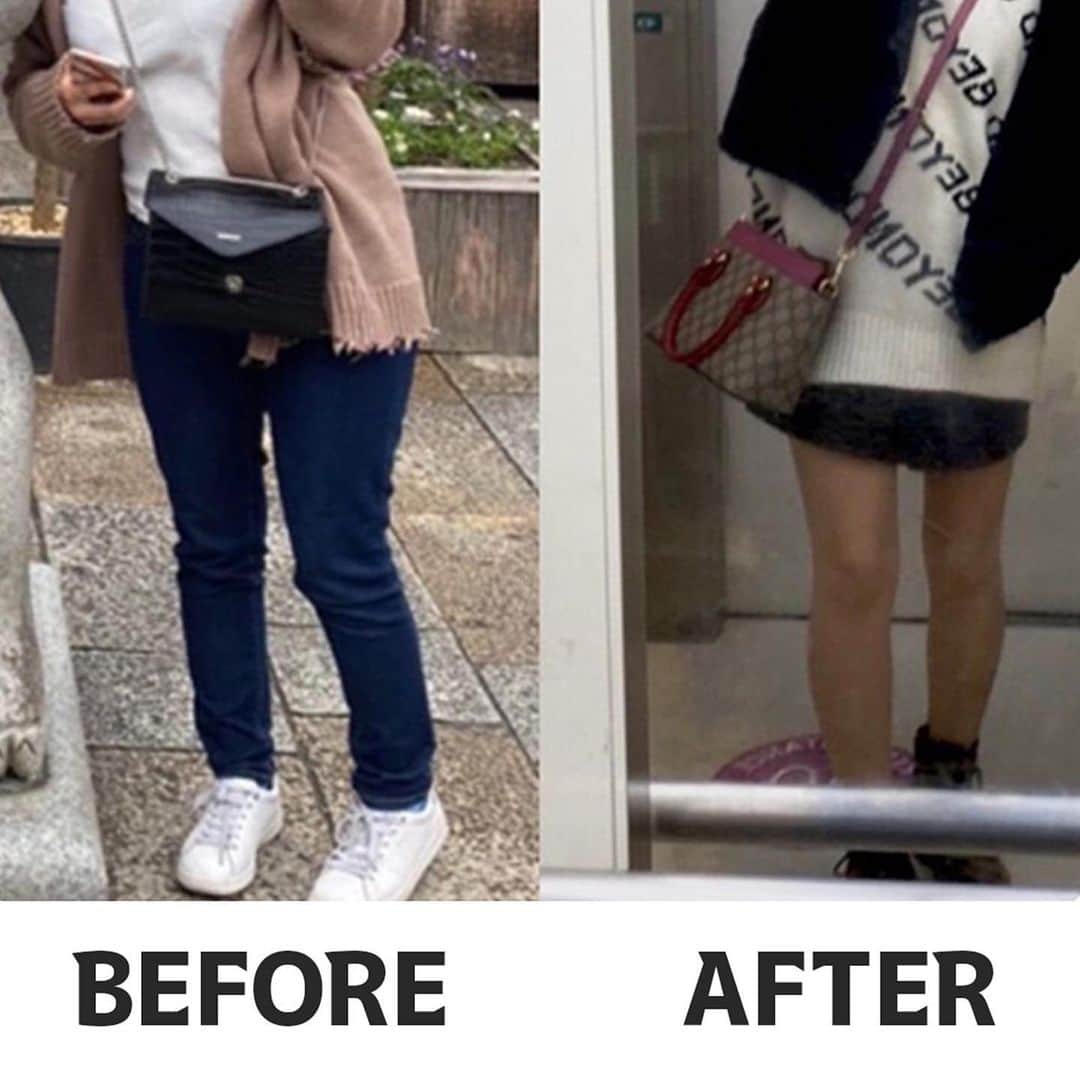 加藤ひなたのインスタグラム：「この方からメッセージ 『着れる服の幅が広がってめちゃくちゃ自分に自信がついた😭🤍✨』  着れる幅が広がるとお出かけも楽しくなるし、お洋服選ぶのも楽しくなるよね！！！！  トレーニングは2枚目に貼ったよ❕  #足痩せ #脚痩せ #legs  #legsworkout  #ダイエット #diet #workout」