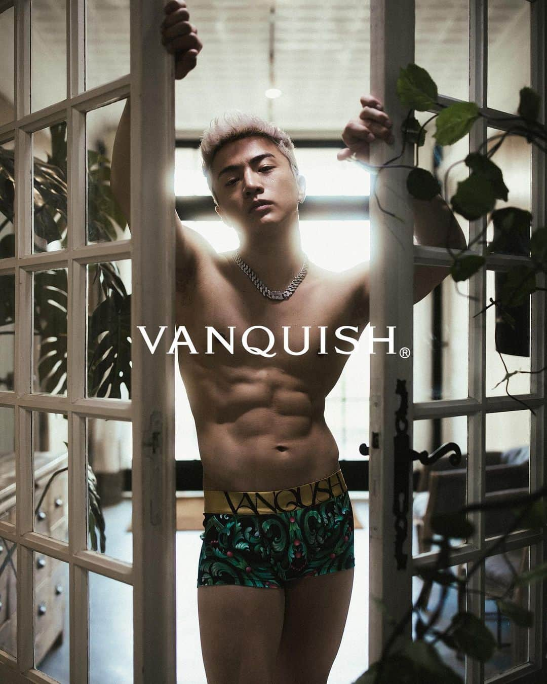 ヴァンキッシュのインスタグラム：「VANQUISH Spring Collection 2023.  Available Now.  ▪️Decorative Elegant Luxury Design Print Underwear [VUW147]  #vanquish」