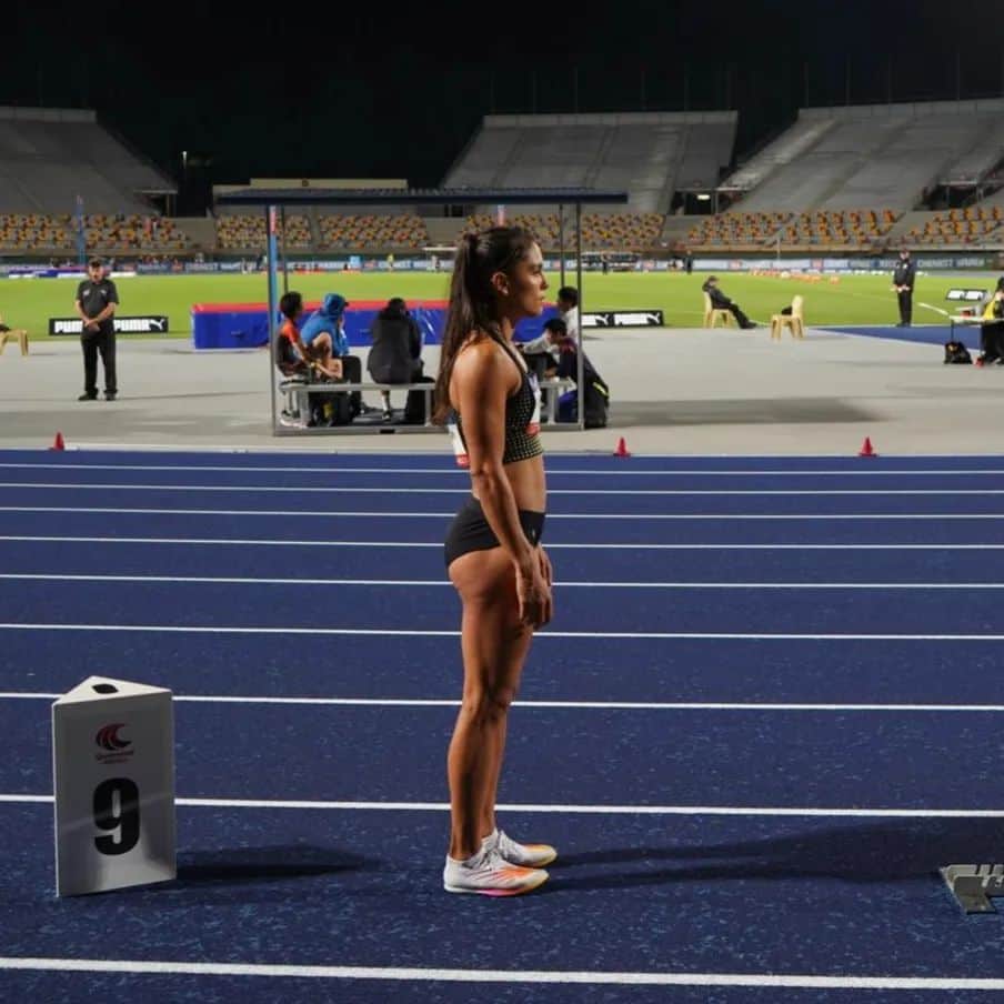 Angeline BLACKBURNのインスタグラム：「Good things take time... ✨️  📸 @kdtryan  #athletics #trackandfield #sprinting #BTC2023 #running #sport #fitness #qldathletics #trusttheprocess」