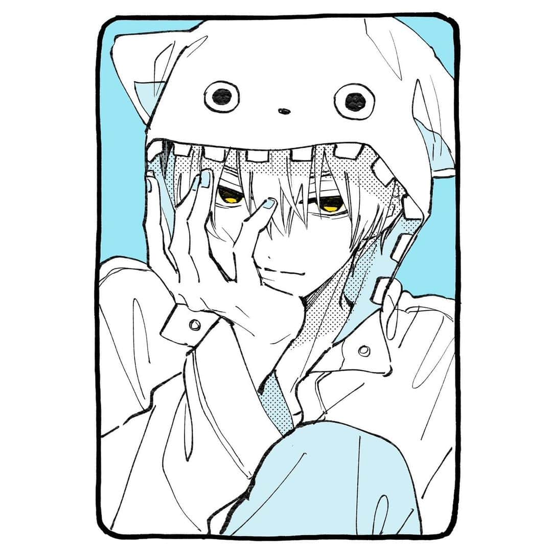 慎本真のインスタグラム：「グッズイラストのエスくん🤍 この顔好きだな〜！ #慎本真  #イラスト」