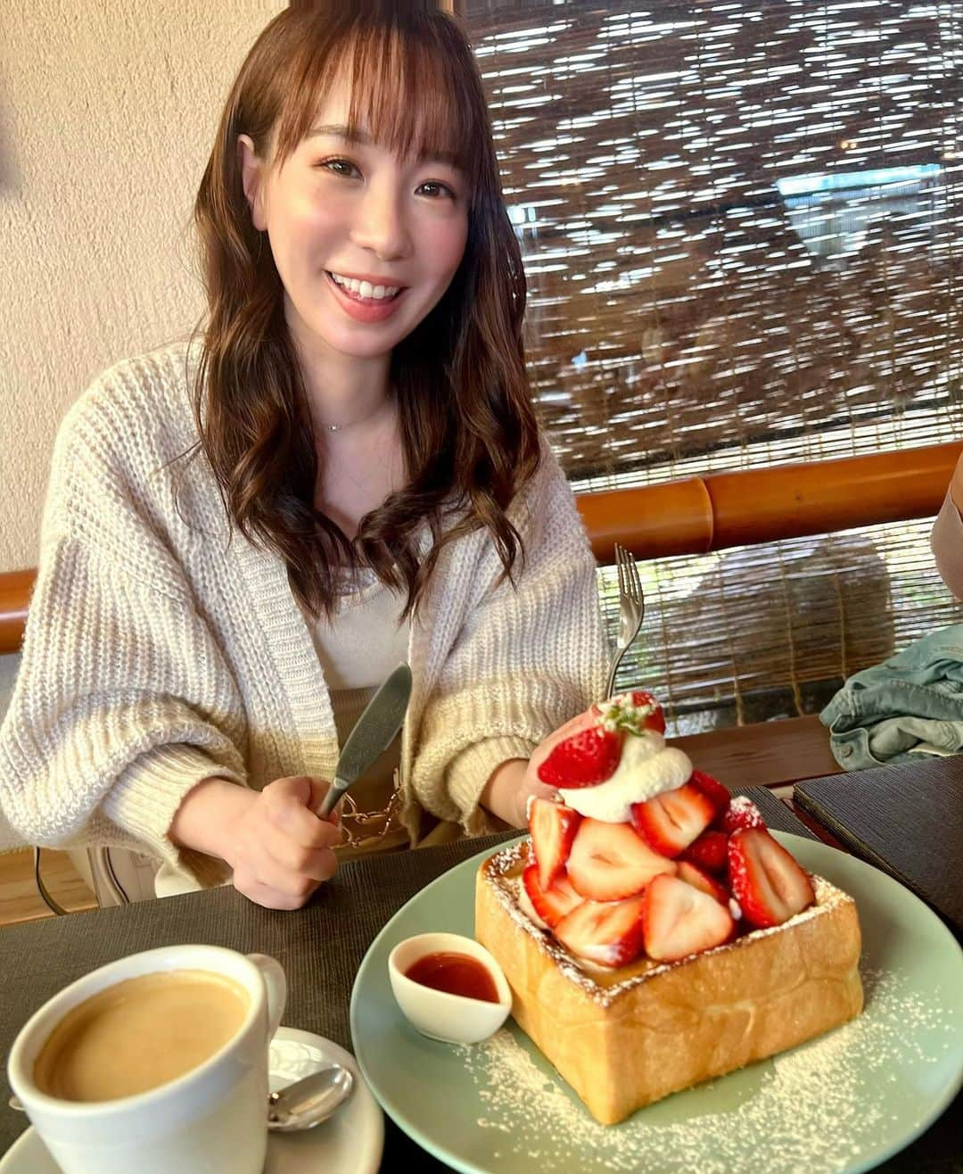 島川未有さんのインスタグラム写真 - (島川未有Instagram)「いちごスイーツ🍓狂い咲き🌸  #チートデイ#いちごスイーツ#徳島カフェ#徳島グルメ#徳島ランチ#徳島スイーツ#フレンチトースト」3月26日 13時39分 - miyu_shimakawa