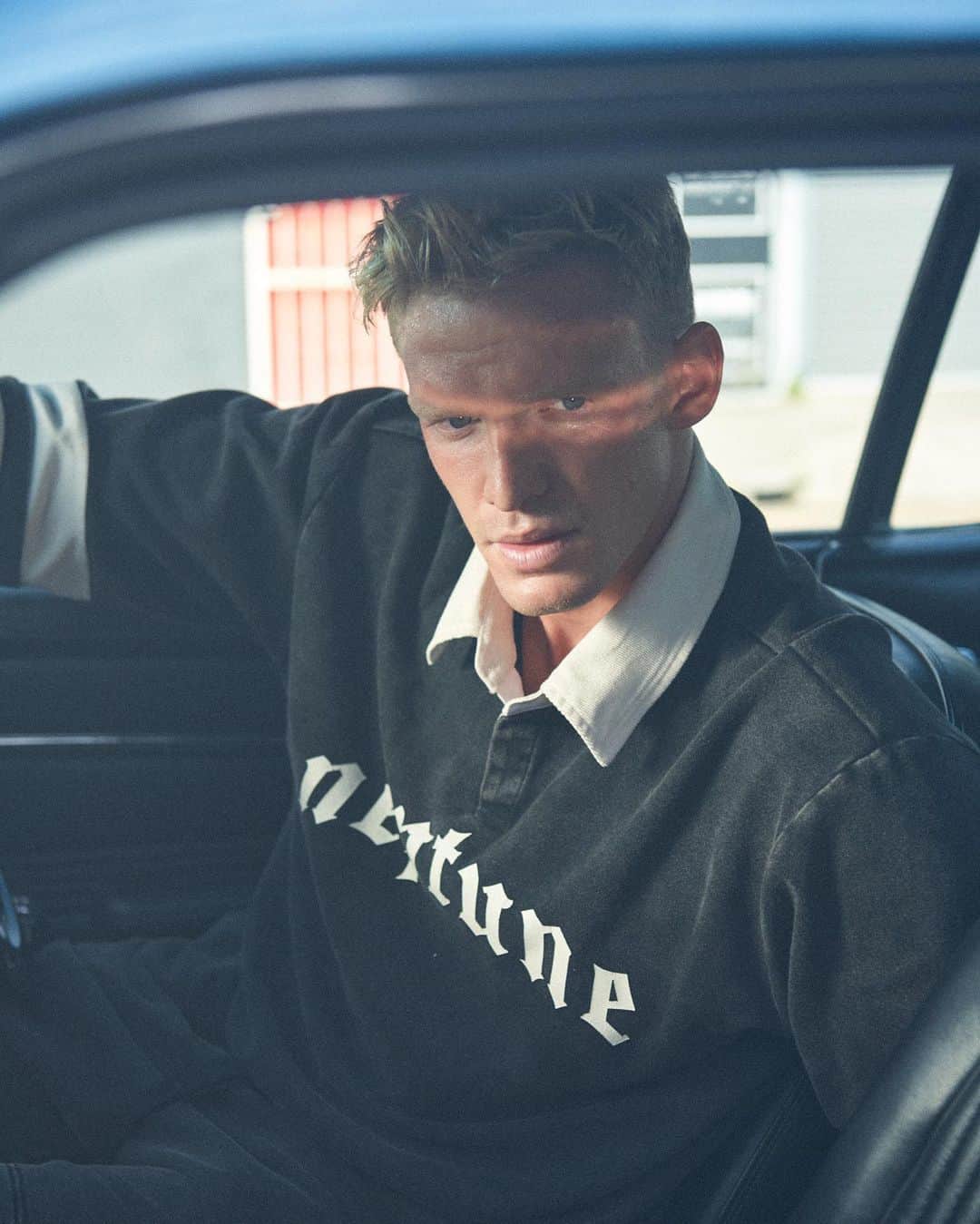 コーディー・シンプソンのインスタグラム：「The @princeneptune Rugby Jersey is coming next month. This is the one I’ve been most excited to share. Sign up for the waitlist now princeneptunelabel.com.」