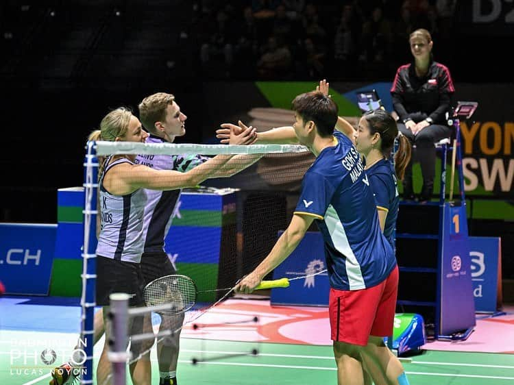 セレーナ・ピークのインスタグラム：「Two great weeks have come to an end with our semifinal loss at the Swiss Open. Time for a short break before the Olympic qualification period starts in May. Thanks everyone for the support in these tournaments. It means a lot to us 🦁🏸. #swissopen #allengland #badminton #yonexbadminton #teamnl #mamscoffee #cumus」