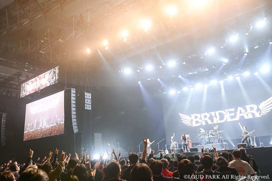 BRIDEARのインスタグラム：「Thank you LOUD PARK 2023 !!! We are BRIDEAR!!  #BRIDEAR #loudpark #ラウパ #tokyo #metal #heavymetal #band #girlsband #音楽 #ガールズバンド #japan」