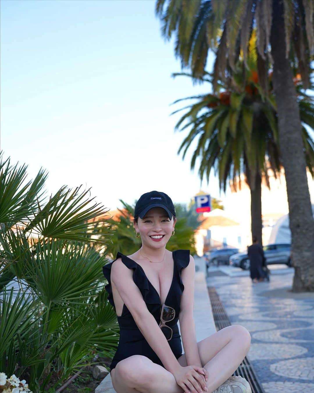 陽菜えみるのインスタグラム：「.  📍Cascais   Portugal resort area  🌴🌊  .」