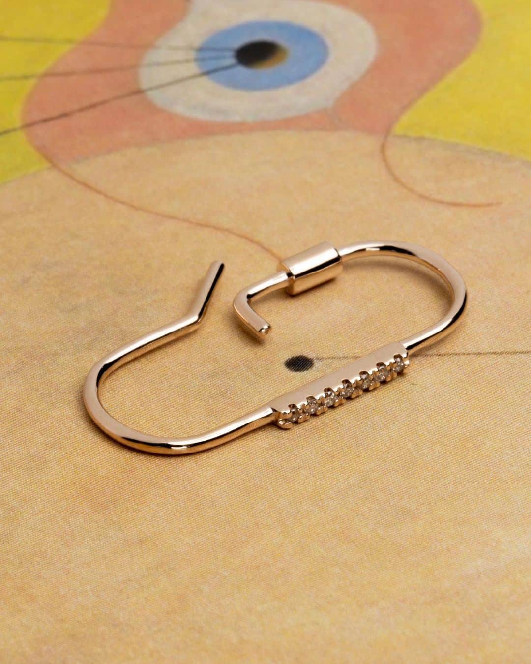 Hirotaka Jewelryのインスタグラム：「"Miró" Diamond Earring #hirotakajewelry」