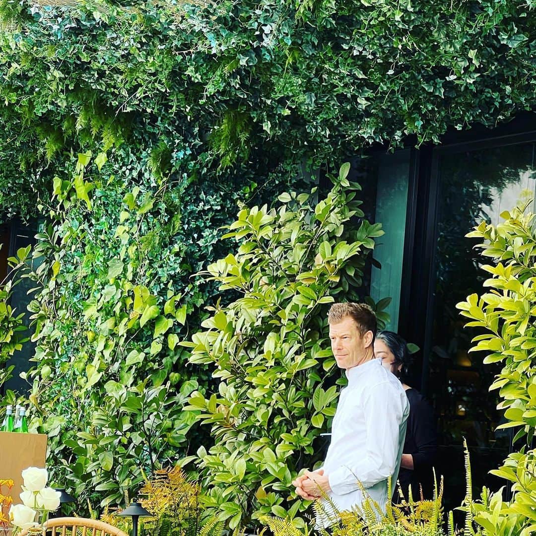 佐々木敬子さんのインスタグラム写真 - (佐々木敬子Instagram)「. 東京エディション虎ノ門 The Jade Room + Garden Terraceのオープニングへ✨✨✨  ミシュランスターのシェフ トム・エイキンズが来日して新しいメニューのお披露目🌸🌸 グリーンに囲われた天空に浮かぶ庭園地上140ｍの超高層階から東京の美しい景色を眺めながら素晴らしいランチを頂きました。 ちょっぴりおしゃれして、いつものメンバーとわいわいしながら、会いたかったに友人達にも会えて楽しい時間💕 実花ちゃんと @mylan_official のレースワンピが色違いだった🤍🤍🤍 この季節のテラスは最高ねー✨  #editiontoranomon #虎ノ門エディション」3月27日 11時24分 - keikosasaki_mylan
