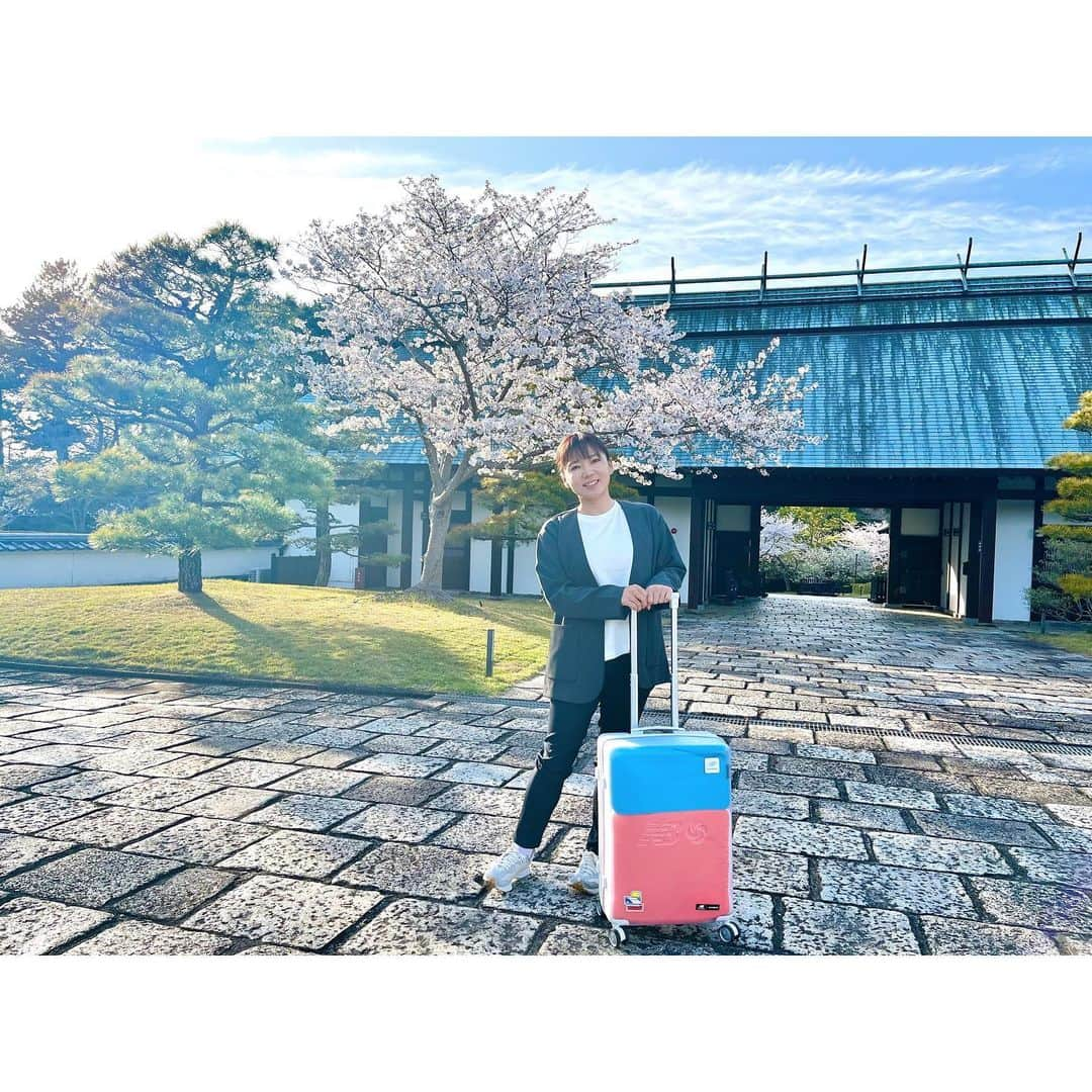 有村智恵さんのインスタグラム写真 - (有村智恵Instagram)「今年もヤマハゴルフリゾート葛城に到着しました🥰  今年は試合出場という形ではありませんが、1週間試合会場にいます☺️  金曜日には練習場でのレッスン会もさせて頂きますので、皆さん是非この桜の綺麗な葛城ゴルフ倶楽部へ足を運んで頂けたらと思います☺️  ちなみにジャケットとTシャツ、スーツケースは @newbalance のもの😍  明日からコースで皆に会えるのが楽しみです☺️  #葛城ゴルフ倶楽部 #ヤマハレディースオープン葛城 #yamaha #yamahagolf #inpres #rmx #ヤマハゴルフ #北の丸 #newbalance #ニューバランス」3月27日 22時38分 - chiearimura