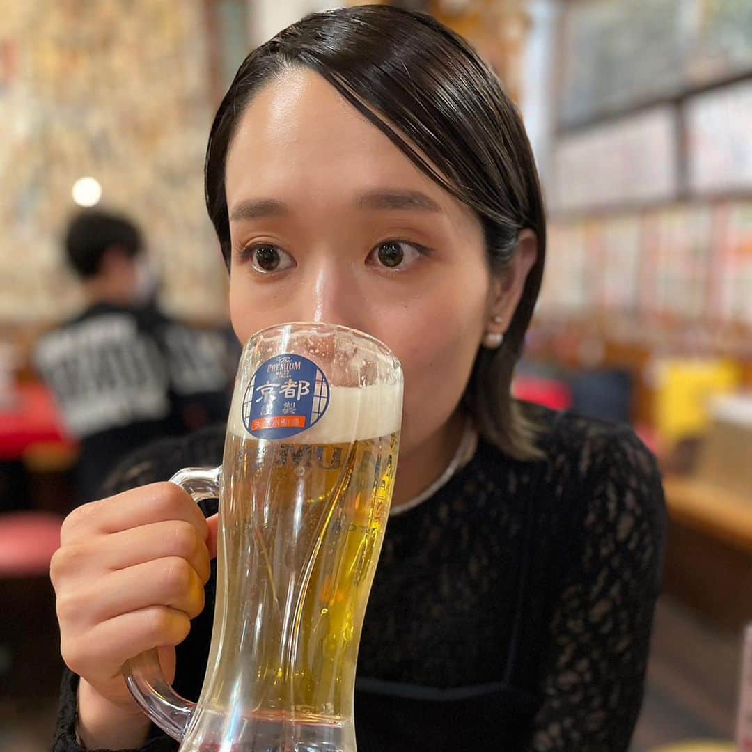 ゆうりさんのインスタグラム写真 - (ゆうりInstagram)「🍻🍻🍻  これからいっとき ビール禁止生活なの.... 応援してください。  #ビール #ビール #ビール #目がいってるのは演出です←」3月27日 22時46分 - i_am_yuurich