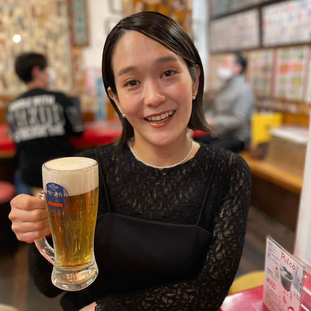 ゆうりさんのインスタグラム写真 - (ゆうりInstagram)「🍻🍻🍻  これからいっとき ビール禁止生活なの.... 応援してください。  #ビール #ビール #ビール #目がいってるのは演出です←」3月27日 22時46分 - i_am_yuurich