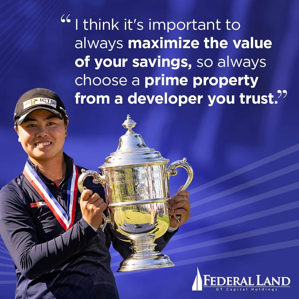 笹生優花のインスタグラム：「To be successful in anything, you have to be persistent, disciplined, and work hard. That’s why it’s equally important to be extra careful in choosing your next lifetime investment.   I only invest in trusted companies that have been established over the years, like Federal Land.   Check out all the great lifetime investments at @federallandofficial through the link in my bio.」