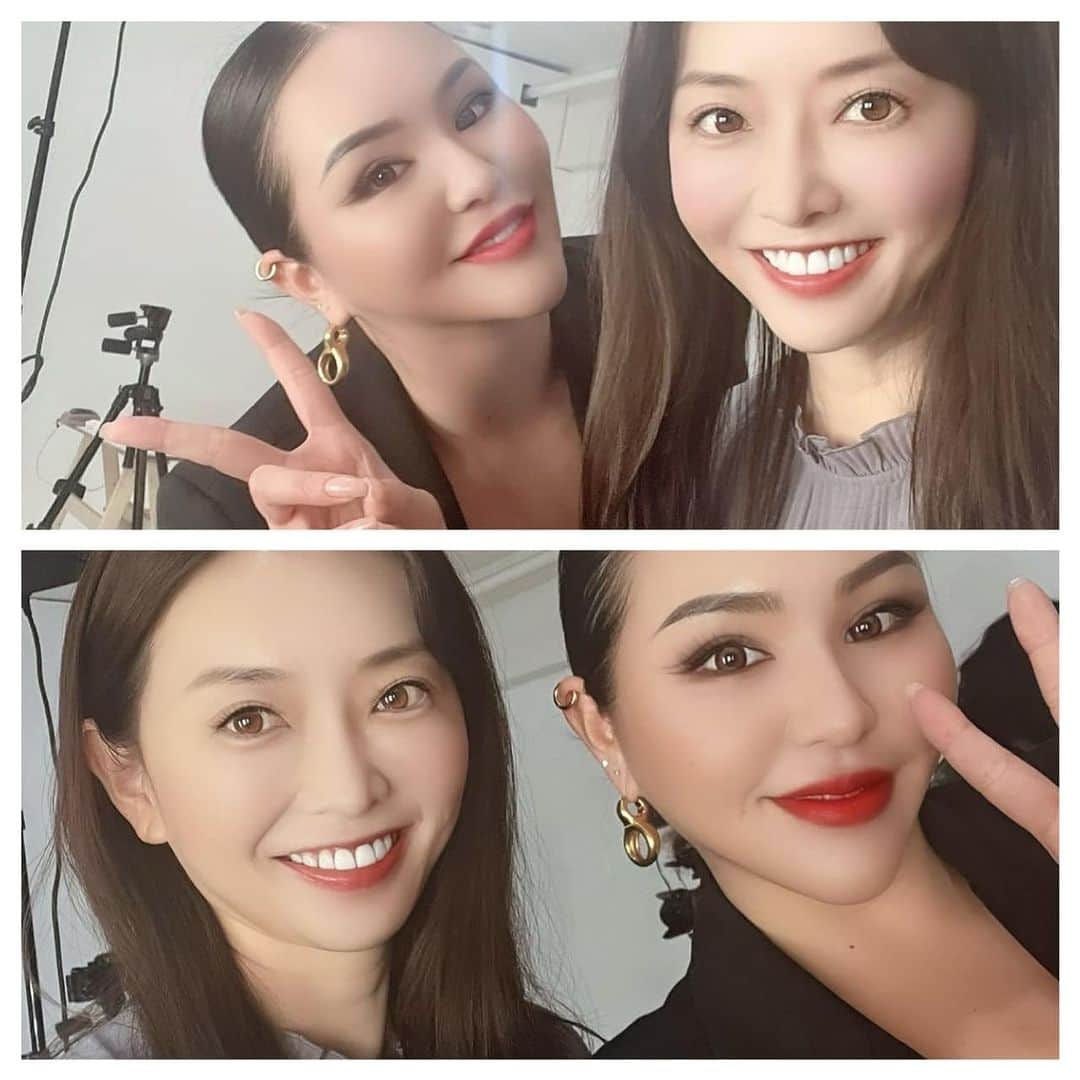 高村凛のインスタグラム：「マリリンさんにメイクしてもらいました🌸🌸🌸  YouTuberのマリリンさんのファンデのbefore&after 動画で、マリリンさんにメイクしてもらいました🫡🫶🌸  とってもおしゃべりが楽しくて、撮影はあっという間☀️🫶  before動画なので、私はすっぴん&笑顔少なめですが、 マリリンさんは明るく話してくれてます🌸  紹介した、マーシュフィールドのファンデはシミや肝斑をカバーするのにめっちゃ美肌になっておすすめ❣️  サンプルは無料らしいので、ぜひマーシュフィールドのサイトからチェック💜  これからも明るくて素敵なマリリンさんを応援します👏🫶🌸  https://youtu.be/kKuA_6wWDG4  アラフォーメイク動画🌸🫶 @yuuri_fukuse   #マリリン #マリリンプロデュースコスメ #マーシュフィールド」