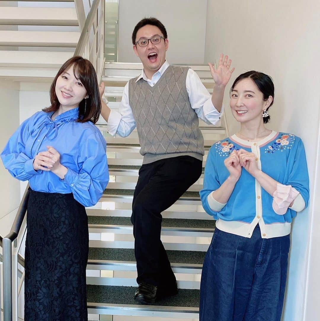 山内マリコのインスタグラム：「さようならシゲフジくん👋🏻 こんにちは青木理さん🤟  #おいでよ916  #文化放送 #月曜日」