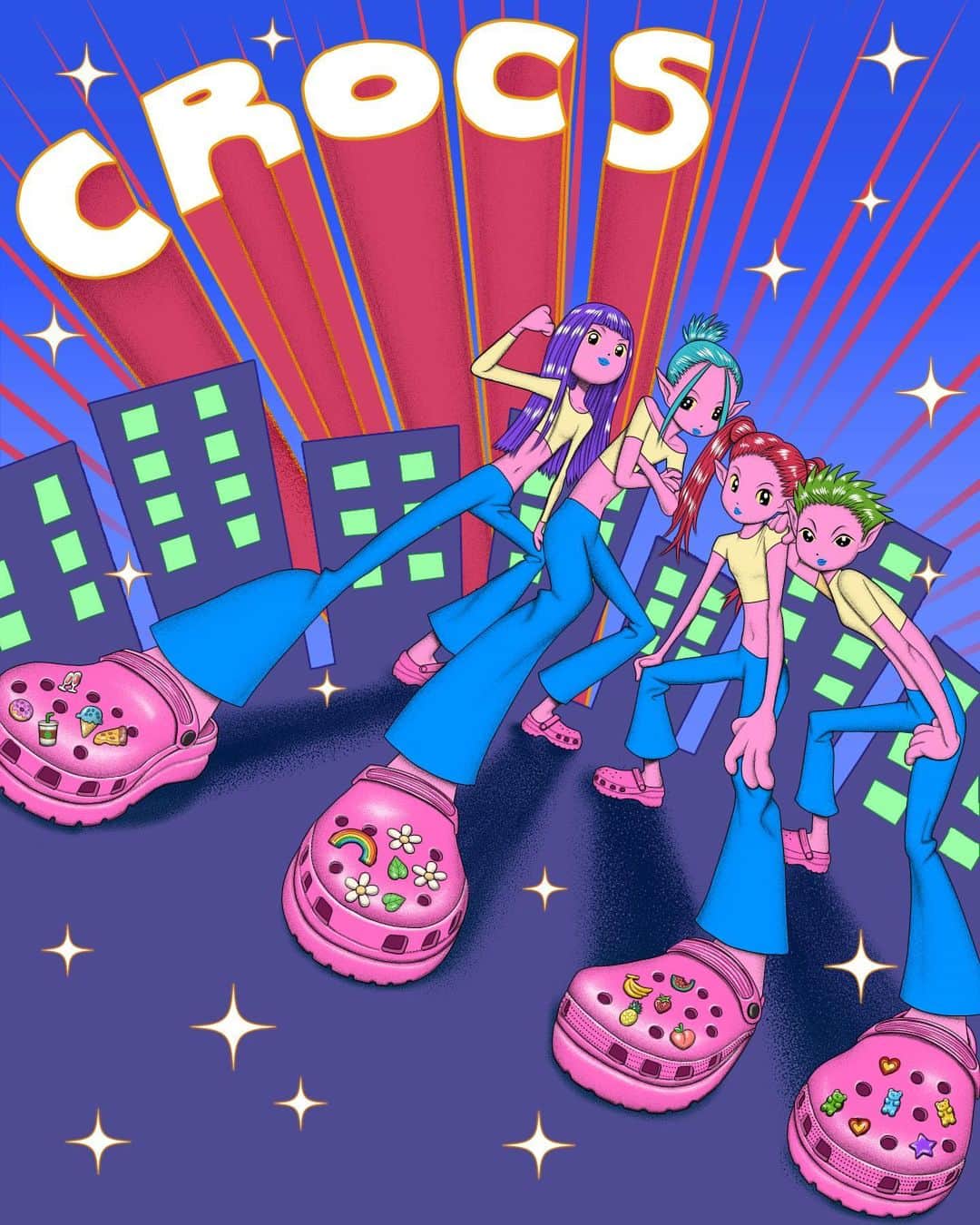 クロックス（crocs）さんのインスタグラム写真 - (クロックス（crocs）Instagram)「Crocs X AXOO  Visual Art Collectionを一分ご紹介。 一人一人のアーティストの 個性と感性で表現したクロックス、 いかがでしょうか？ ️️  #クロックス #크록스 #픽스필즈 #ComeAsYouAre」3月27日 18時17分 - crocsjp