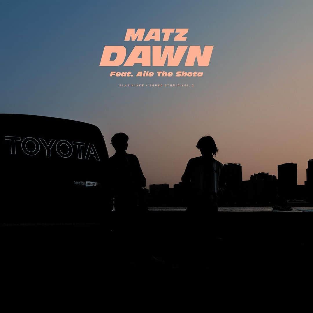 Aile the Shotaさんのインスタグラム写真 - (Aile the ShotaInstagram)「New Single “DAWN (feat. Aile The Shota)” OUT 3/29 📢  3/29ニューシングル「DAWN」がリリースされます！  TOYOTA “Drive Your Teenage Dreams” HIACE SOUND STUDIOで生まれた MATZ x Aile The Shota 念願のコラボレーション曲、お楽しみに🔥  スペシャルな映像も公開予定です🎥📼」3月27日 21時00分 - lethe_shota