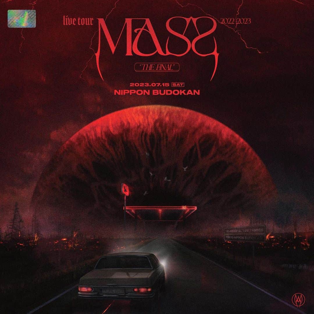 RUKI のインスタグラム：「【『the GazettE LIVE TOUR2022-2023 MASS "THE FINAL"』開催決定！】  2021年の10th ALBUM「MASS」リリースから始まり、PHASE 01・PHASE 02・PHASE 03を経て、 2023年7月15日(土)日本武道館にて『LIVE TOUR MASS』ファイナル公演 開催決定！  ■the GazettE LIVE TOUR2022-2023 MASS "THE FINAL" 2023年7月15日(土) 日本武道館 OPEN16:30/START17:30  [チケット情報] 全席指定 前売￥9,600(税込) ※未就学児入場不可、諸サービス手数料別  《FC.HERESY最速先行受付》 お申し込み受付期間：3月27日(月)22:00～4月17日(月)23:59  詳細はオフィシャルサイトをチェック！  ＝＝＝＝＝＝＝＝＝＝  【"the GazettE LIVE TOUR2022-2023 MASS "THE FINAL" " will be held!】  Starting with the release of the 10th ALBUM "MASS" in 2021, through PHASE 01, PHASE 02, PHASE 03, "LIVE TOUR MASS" final live will be held at Nippon Budokan on Saturday, July 15th, 2023!  ■the GazettE LIVE TOUR2022-2023 MASS "THE FINAL" July 15th(Sat), 2023 Nippon Budokan OPEN16:30/START17:30  [TICKET INFORMATION] All seats reserved : Advance ¥9,600(tax included) *No admission for preschool children. *Service fee not included.  Check the official site for details!  #theGazettE #TOURFINAL #MASS #日本武道館」