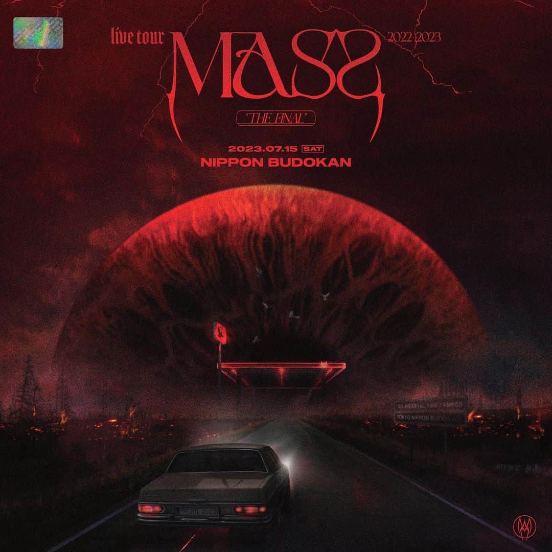 のインスタグラム：「【『the GazettE LIVE TOUR2022-2023 MASS "THE FINAL"』開催決定！】   2021年の10th ALBUM「MASS」リリースから始まり、PHASE 01・PHASE 02・PHASE 03を経て、 2023年7月15日(土)日本武道館にて『LIVE TOUR MASS』ファイナル公演 開催決定！   ■the GazettE LIVE TOUR2022-2023 MASS "THE FINAL" 2023年7月15日(土) 日本武道館 OPEN16:30/START17:30   [チケット情報] 全席指定 前売￥9,600(税込) ※未就学児入場不可、諸サービス手数料別   《FC.HERESY最速先行受付》 お申し込み受付期間：3月27日(月)22:00～4月17日(月)23:59   詳細はオフィシャルサイトをチェック！   ＝＝＝＝＝＝＝＝＝＝   【" the GazettE LIVE TOUR2022-2023 MASS "THE FINAL" " will be held!】   Starting with the release of the 10th ALBUM "MASS" in 2021, through PHASE 01, PHASE 02, PHASE 03, "LIVE TOUR MASS" final live will be held at Nippon Budokan on Saturday, July 15th, 2023!   ■the GazettE LIVE TOUR2022-2023 MASS "THE FINAL" July 15th(Sat), 2023 Nippon Budokan OPEN16:30/START17:30   [TICKET INFORMATION] All seats reserved : Advance ¥9,600(tax included) *No admission for preschool children. *Service fee not included.   Check the official site for details!   #theGazettE #TOURFINAL #MASS #日本武道館」