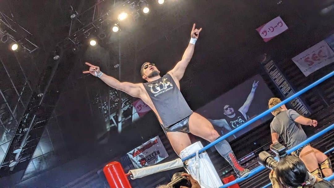 芦野祥太郎のインスタグラム：「4月からはチャンピオンカーニバルがスタート！  気合い入れていくよー！ #ajpw #GOA #プロレス」