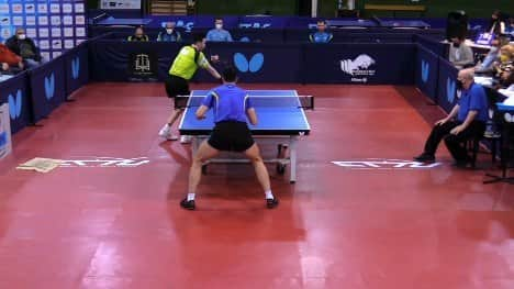 ジョアン・モンテイロのインスタグラム：「Survival mode 🔛  #tabletennis #tischtennis #tenisdemesa #forehand #backand #racket #lob #running #dontgiveup #fight #sportlife #sportsmen #sportmotivation」