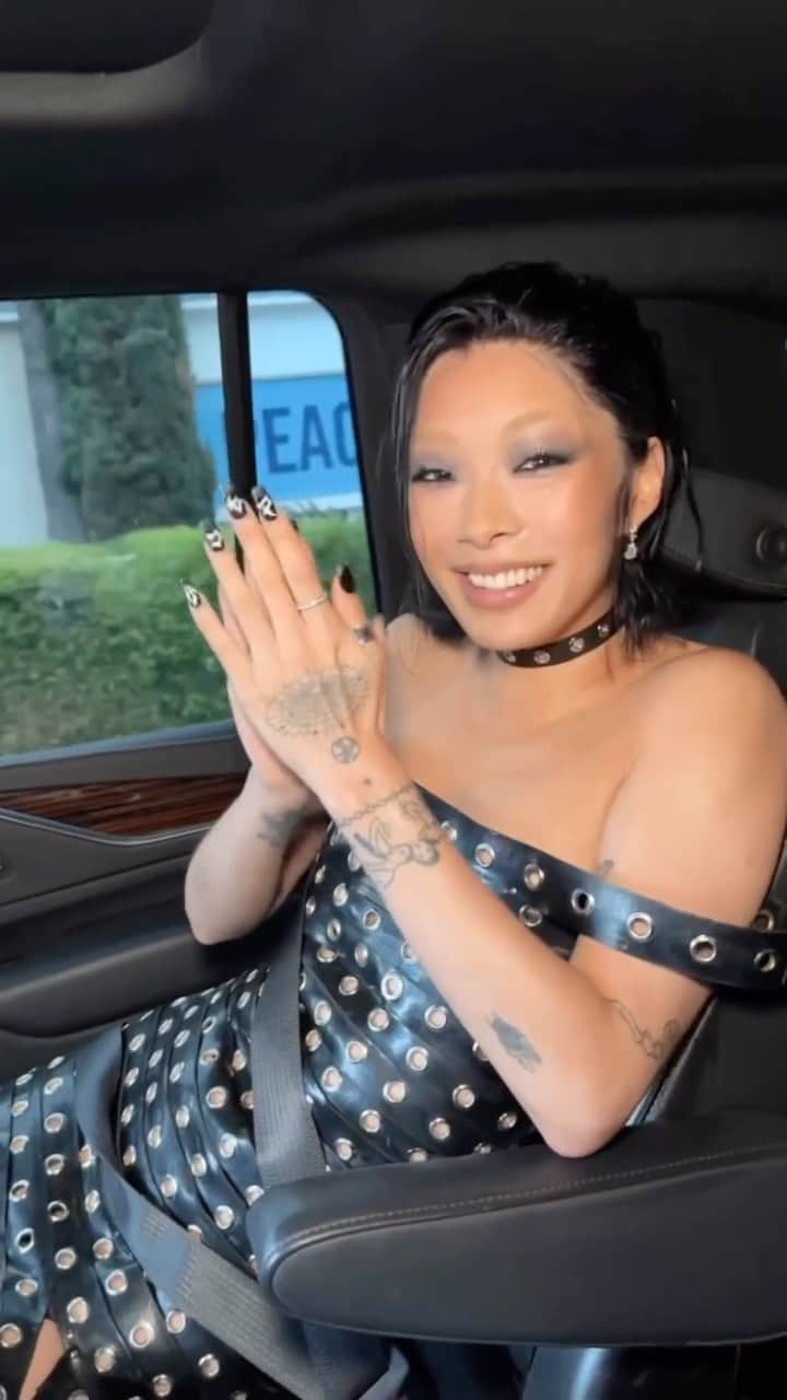 リナ・サワヤマのインスタグラム：「on the way to the LA premiere, my team read me a few reviews for the first time… I’m overwhelmed by the reaction and now everyone can see the film in theaters !! John Wick: Chapter 4 out now !!!!」