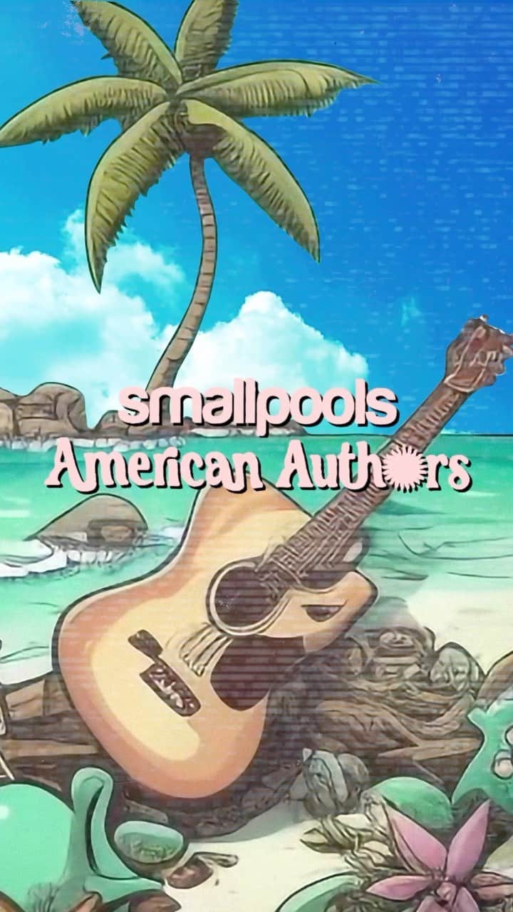 スモールプールズのインスタグラム：「Surprise! ‘Island In The Sun’ is setting on 3/31! 🏝️ @smallpools @americanauthors (pre-save in bio)」