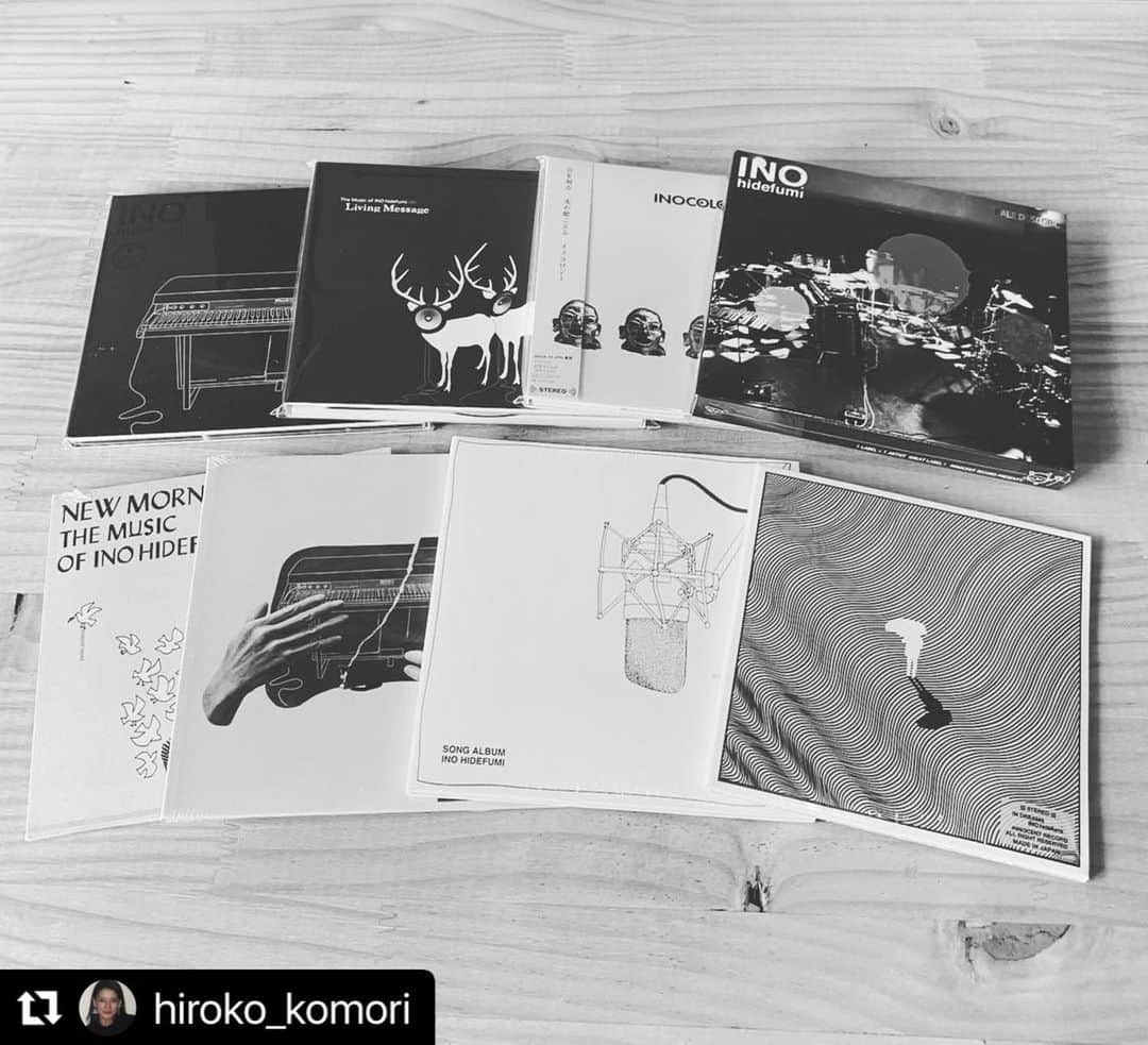 INO hidefumiのインスタグラム：「🦌🦌🌈 #Repost @hiroko_komori with @use.repost ・・・ まずビジネスがあってそのために作品があるのではなく、作品があってそれがビジネスにつながっているのがinnocent recordのアーカイブ。これが逆転してしまう時は辞める時。」