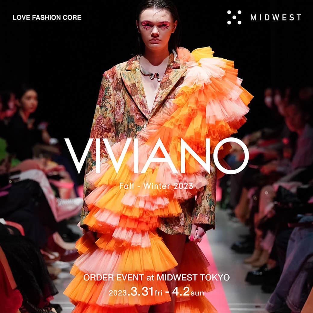 MIDWEST TOKYO WOMENのインスタグラム：「. @vivianostudio  23fw collection order event at @midwest_tw  VIVIANOオーダーイベントをMIDWEST TOKYOで行います。 VIVIANO 23awの商品を実際にお手に取ってご覧頂ける特別な機会です。 2日目はVIVIANOのデザイナーであるViviano Sue氏をお迎えし、トークショーイベントを開催致します。 皆様のご来場を心よりお待ちしております。  2023.3.31(Fri)-4.2(sun)  #viviano #midwest_tw #midwest_official」