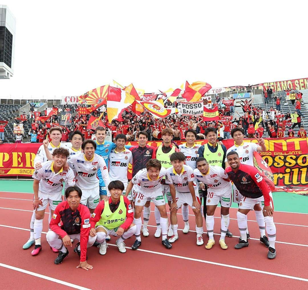 内田宅哉のインスタグラム：「. vsサンフレッチェ広島  +3🔥 応援ありがとうございました！ . #grampus#名古屋グランパス#34 #ミズノ#モレリアネオ3」