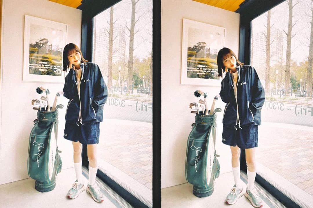 岡本夏美さんのインスタグラム写真 - (岡本夏美Instagram)「OSAKA🌈  🐧×🦔  💚💚💚  @munsingwear_penguin  @munsingwear_jp  @clubhaus.jp」3月28日 16時21分 - okamoto_natsumi